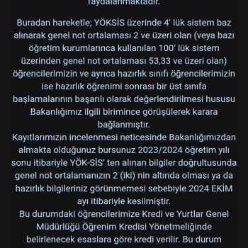 Burs Kesintisi Ve Yöksis Bilgi Karmaşası