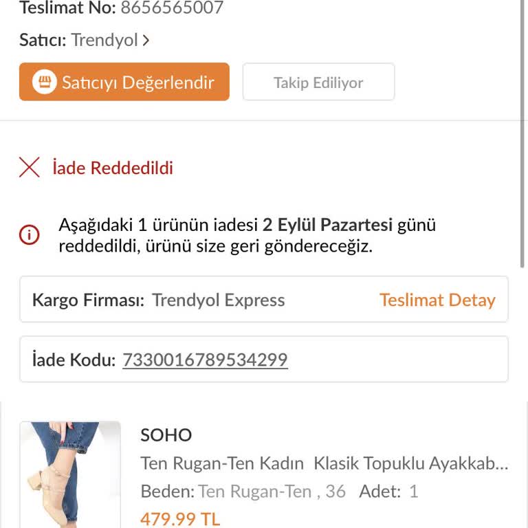 Kusurlu Ürün Ve Yanlış İade: Trendyol'dan Memnuniyetsizlik