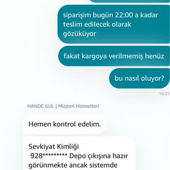 Amazon'dan Aldığım Ürün Teslim Edilmedi Ve Siparişim İptal Edildi