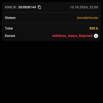 Deneme Bonusu Kazancım Ödenmedi