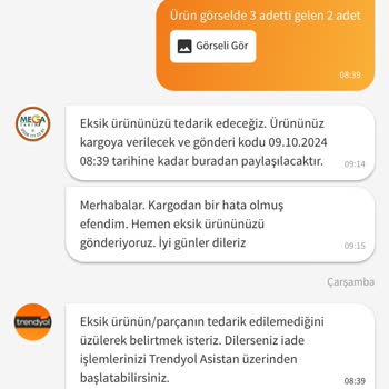 Eksik Ürün Ve Yanıltıcı Bilgilendirme Sorunu