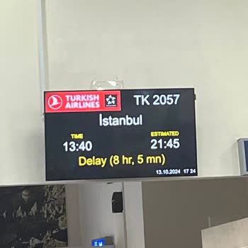 THY Uçuşunda 8 Saatlik Rötar Ve Hizmet Eksikliği