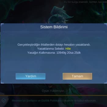Mobile Legends Haksız Banlanan Hesabımın Geri Alınmasını İstiyorum!