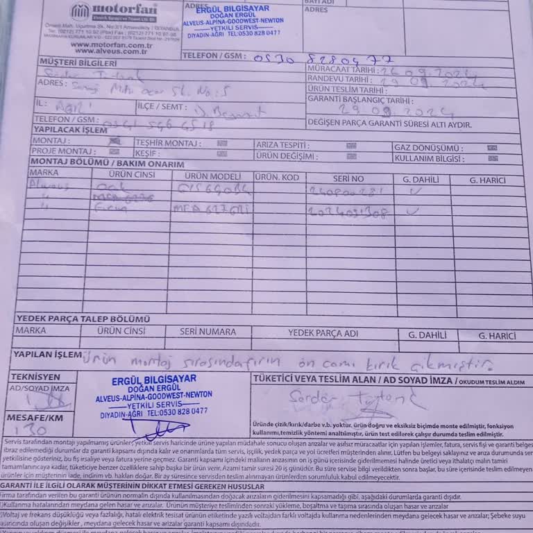 Alveus Ankastre Set Teslimat Ve İade Sorunu