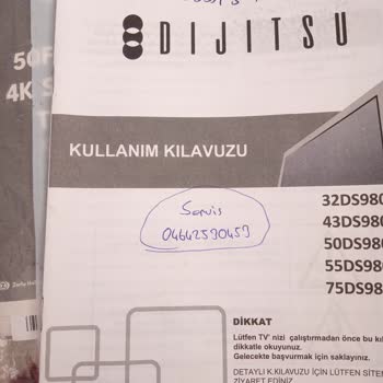 Dijitsu TV Ekran Sorunu Ve Servis Çıkmazı