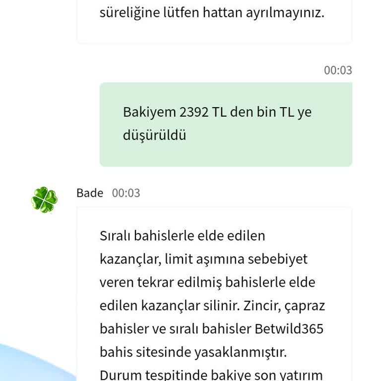 Betwild'de Hesapta Kayıp Ve Silinen Paralar