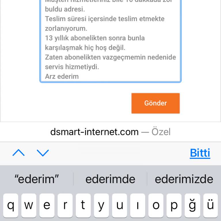 D Smart Abonelik İptali Ve Teslimat Sorunu