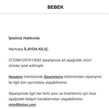 Stokta Var Görünen Ürün Neden İptal Edildi?