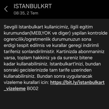 Öğrenci Kartı Mağduriyeti