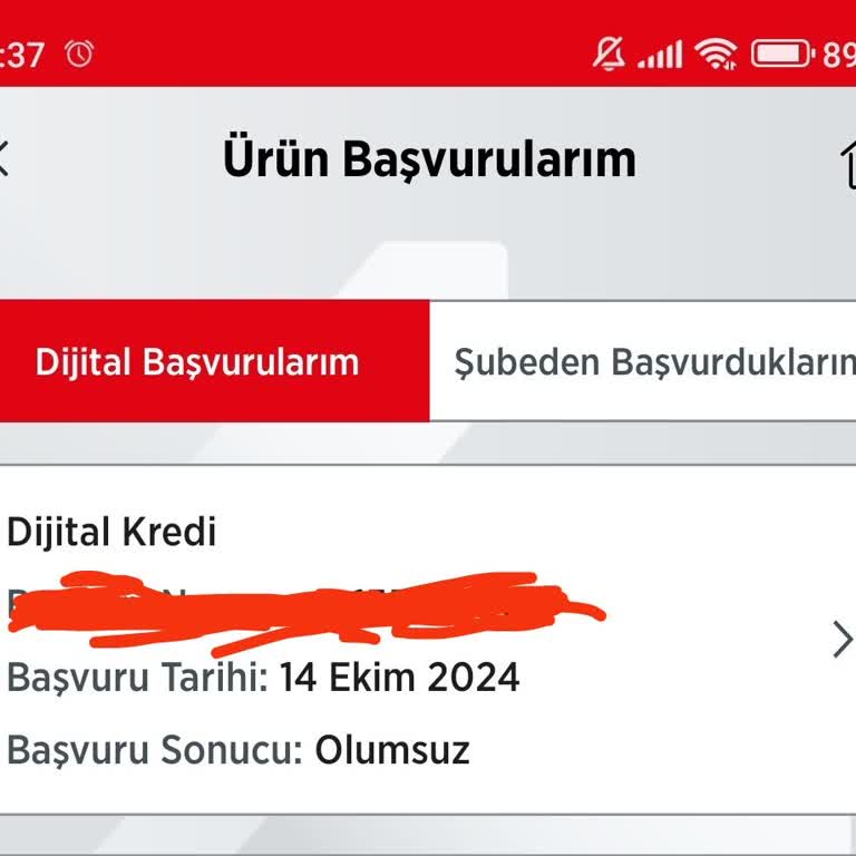 Acil Nakit İhtiyacına Olumsuz Yanıt