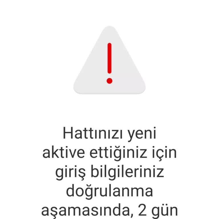 Yeni Hat Aktivasyonunda Sürekli Doğrulama Uyarısı