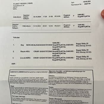 Bagaj Tesliminde Belge Sorunu