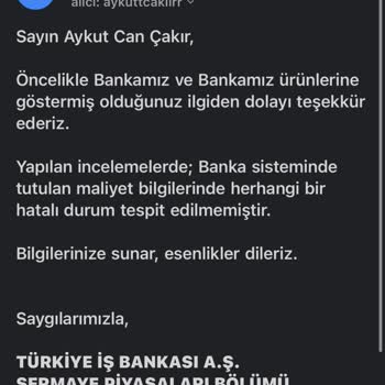 İş Bankası'nda Yatırım Hesabı Sorunu Ve Çözüm Eksikliği