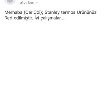 Stanley Termos'ta Paslanma Ve İlgisiz Müşteri Hizmetleri