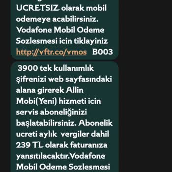Vodafone Habersiz Abonelik Ve Tekrarlayan Ücretlendirme Mağduriyeti