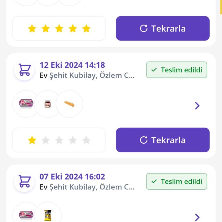 Getir Siparişim Teslim Edilmedi Ve Müşteri Hizmetleri Yetersiz