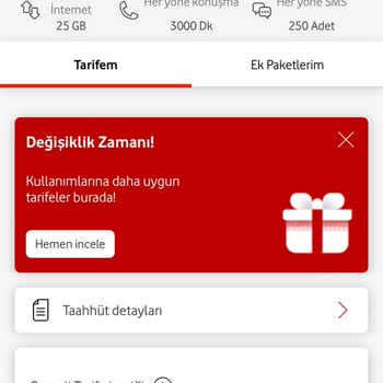 Vodafone Fatura Artışları Ve Yüksek Tarifelerden Şikayetçiyim