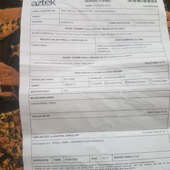 Garanti Kapsamındaki JBL Kulaklığım İçin Ücret Talebi