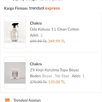 Trendyol Ve Chakra Mağazası Siparişinde Hasar Ve Mağduriyet
