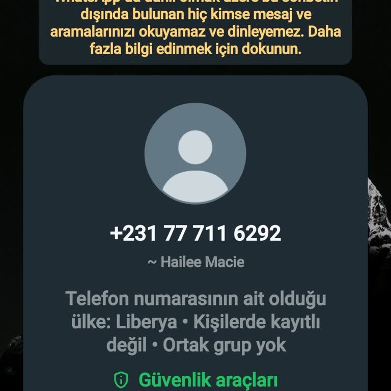 Bilinmeyen Numaradan Gelen Mesaj Ve Güvenlik Endişesi