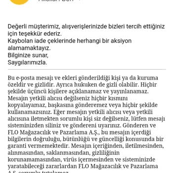 FLO'da İade Sorunu Ve Belge Krizi