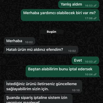 Termos Türkiye'den Yanıtsız İptal Talebi
