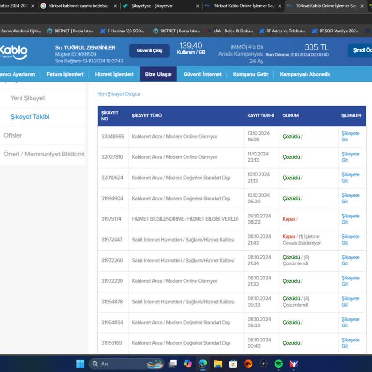 Sürekli İnternet Kopmaları Ve Yetersiz Destek