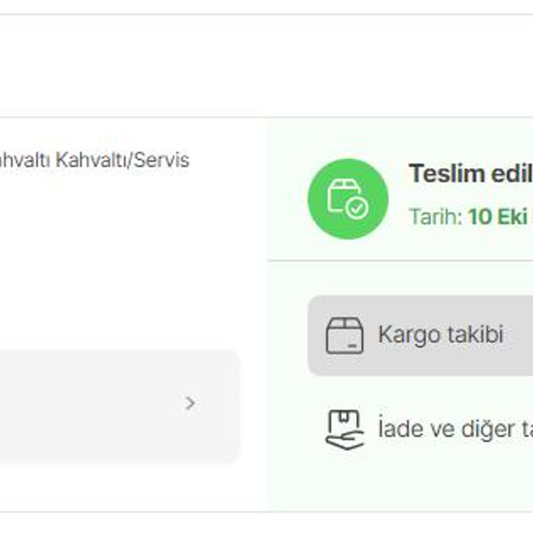Kargoda Kaybolan Kahvaltı Takımı Ve Güvenilmez Satıcı