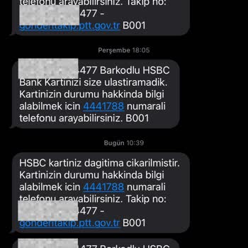 PTT Kargo İle Teslimat Sorunu: HSBC Kartım Hala Ulaşmadı!