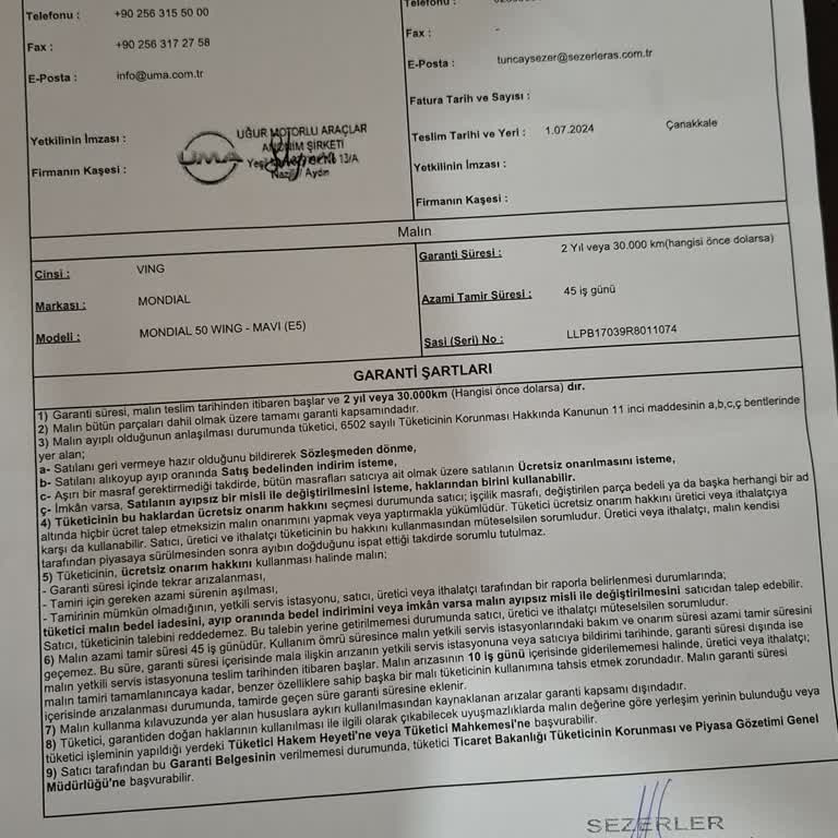 Mondial Wing 50 CC Motor: Gürültü Ve Kalite Sorunları