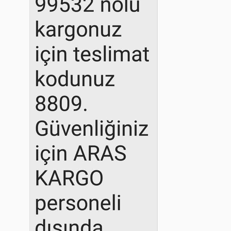 Aras Kargo'nun Teslimat Saçmalığı Ve Müşteri Mağduriyeti