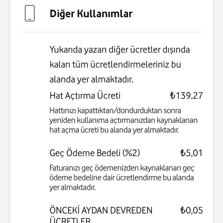 Vodafone Faturalarındaki Haksız Ücretlendirme Ve Müşteri Memnuniyetsizliği