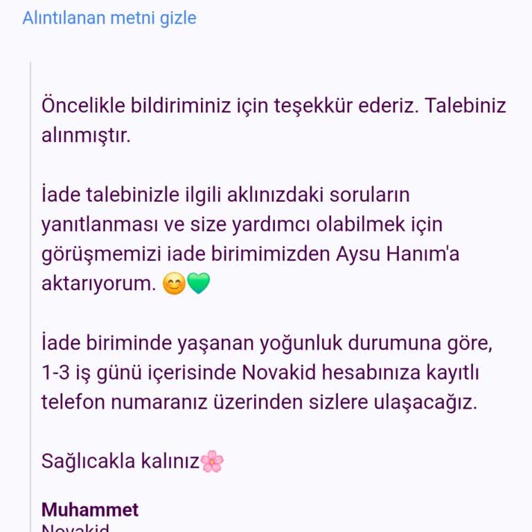 Novakid İptal Sürecinde İletişim Sorunu