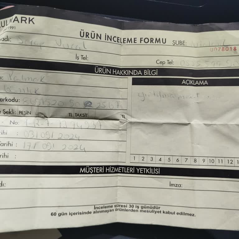 Vialand AVM Paul Mark'ta Gömlek İade Sorunu