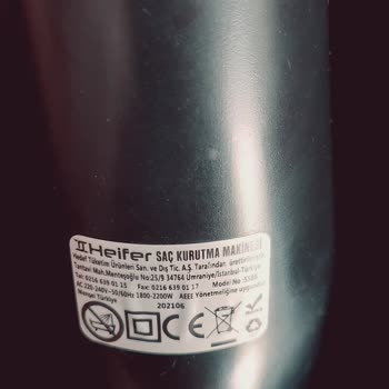 Patlayan Saç Kurutma Makinesi: Heifer 558B