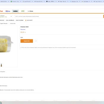 Migros Sanal Market'ten Çürük Ananas Sorunu