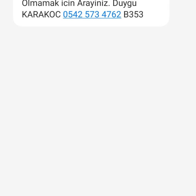 Yanıltıcı SMS İle İlgili Acil Müdahale Talebi