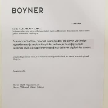 Kalitesiz Ürün Ve Yetersiz Müşteri Hizmeti Deneyimi