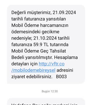 Vodafone Pay Mobil Ödeme Sorunu: Gecikme Faizi Şoku
