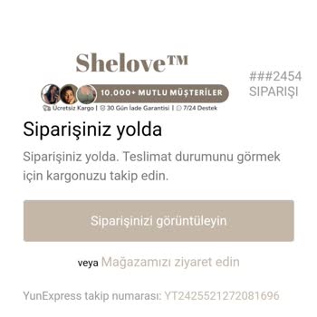 Kayıp Sipariş Ve İade Talebi