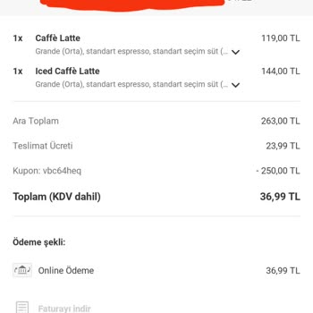 Kahve Siparişimde Sürekli Sorun Yaşadım, Müşteri Hizmetleri Çözüm Sunmuyor