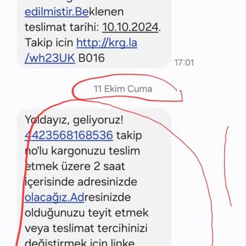 Yanıltıcı Kargo Bilgilendirmesi