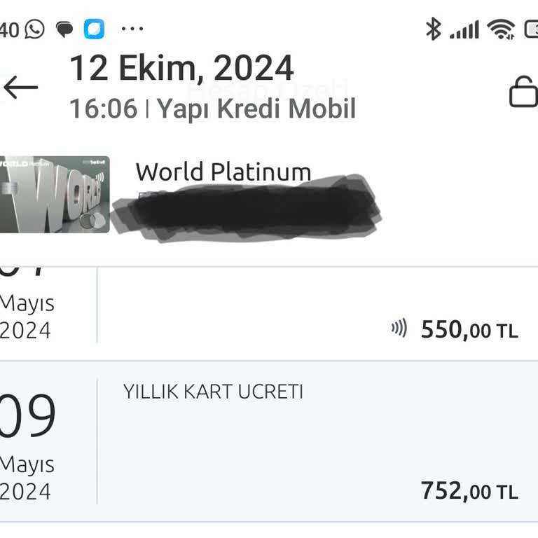 Haksız Kart Aidatı İadesi Talebi