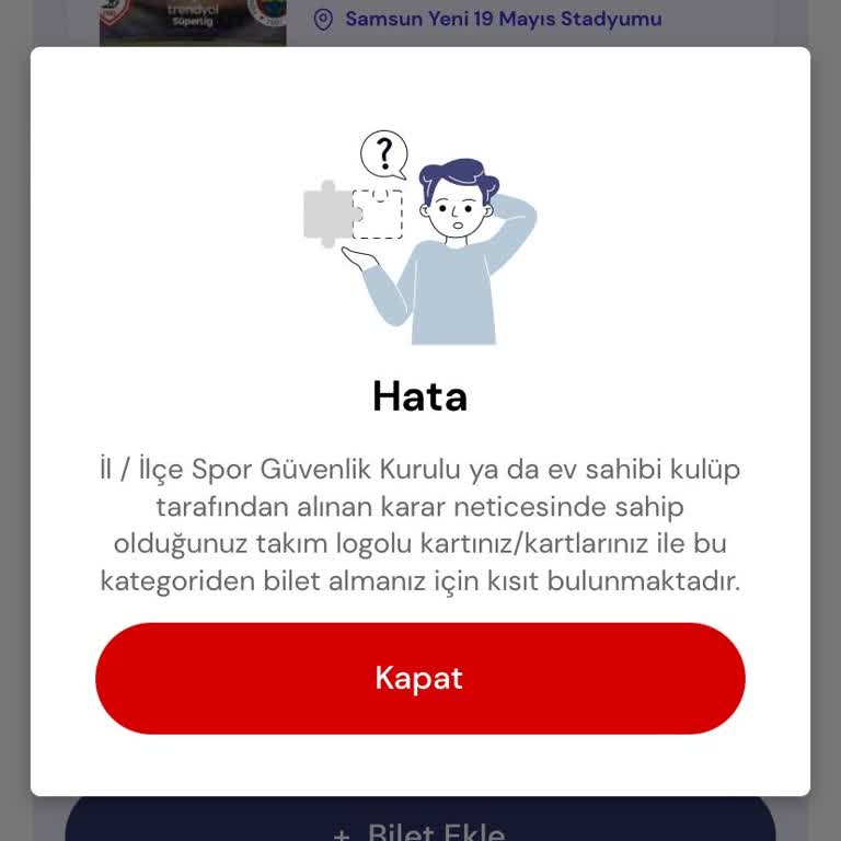 Passolig Kartında Maç Bileti Sorunu
