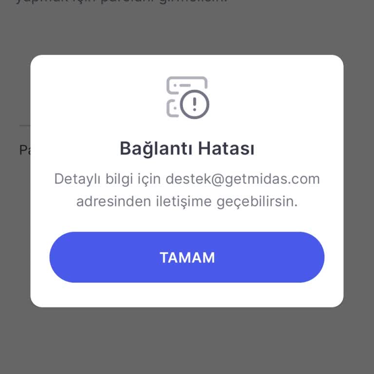 Midas Uygulamasında Giriş Sorunu