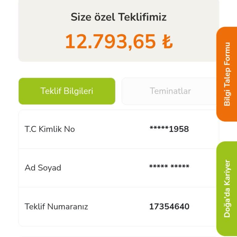 Doğasigorta.com'da Yanıltıcı Teklif Ve Güncelleme Sorunu