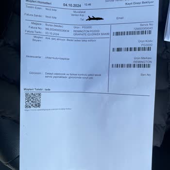 Vatan Bilgisayar'da Tıraş Makinesi İade Sorunu