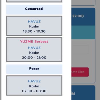 Yeşilpınar Yüzme Havuzu Seans Sorunu Ve Ücret İadesi Talebi