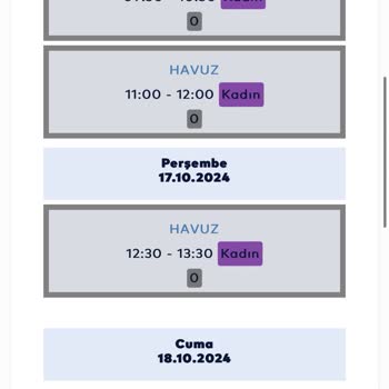 Yeşilpınar Yüzme Havuzu Seans Sorunu Ve Ücret İadesi Talebi