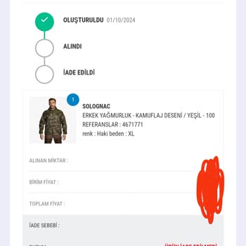 Yanlış Ürün Ve Geciken İade Süreci